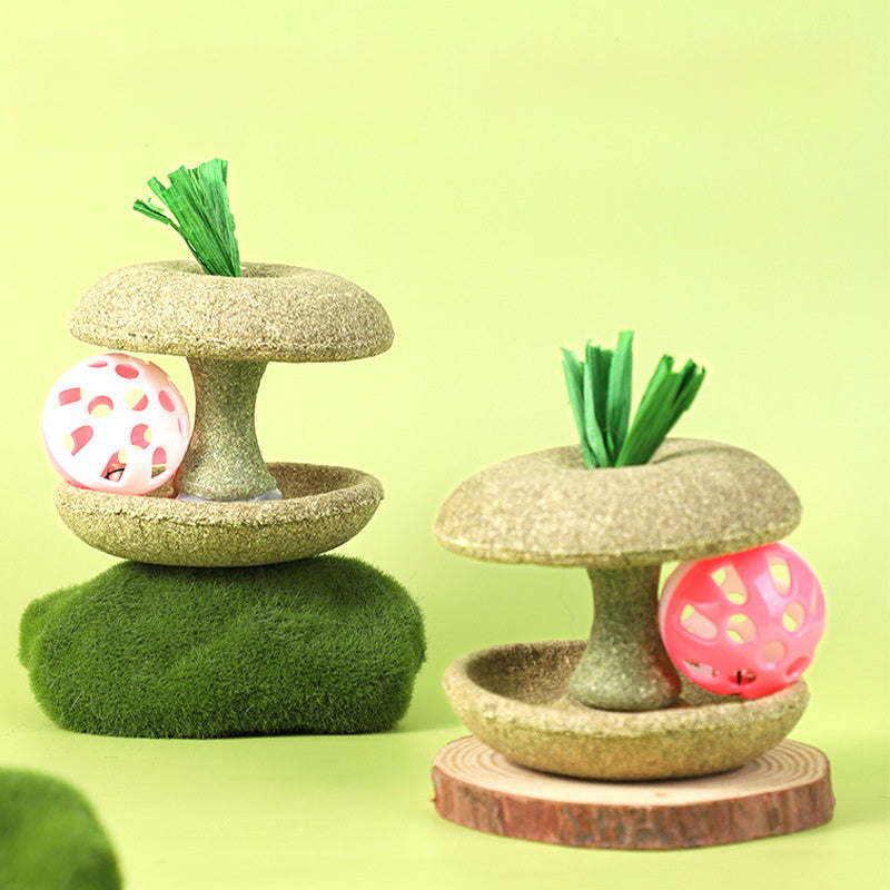 JMT-108746 Catnip Bell Toy for Cats - Edible, Dental Cleaning, Soft Material with Corn Husks