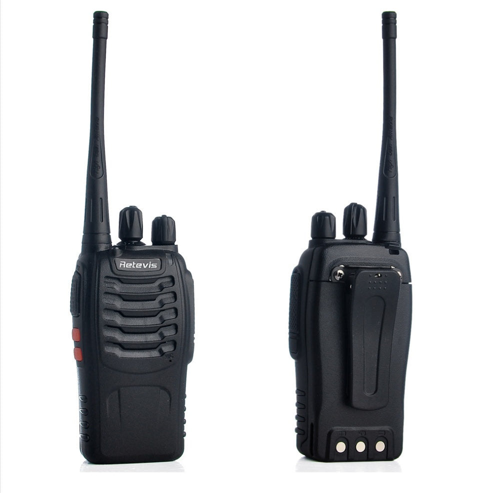 JMT-108938 Civil H777 Walkie Talkie with Single Frequency UHF 400-470MHz, Black, 1000mAh Battery