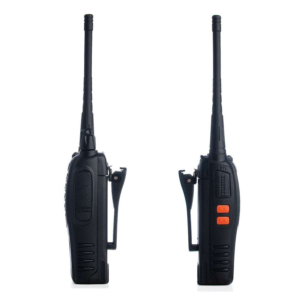 JMT-108938 Civil H777 Walkie Talkie with Single Frequency UHF 400-470MHz, Black, 1000mAh Battery