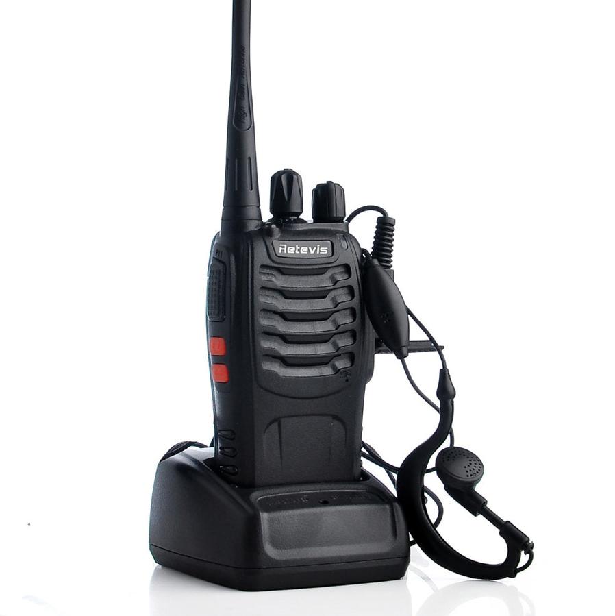 JMT-108938 Civil H777 Walkie Talkie with Single Frequency UHF 400-470MHz, Black, 1000mAh Battery