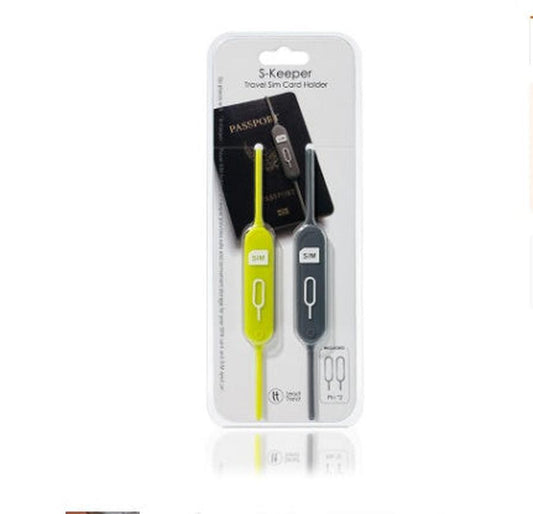 JMT-108938 Portable Silicone Card Holder with Anti-Lost Design - Available in Green Gray and Yellow Powder