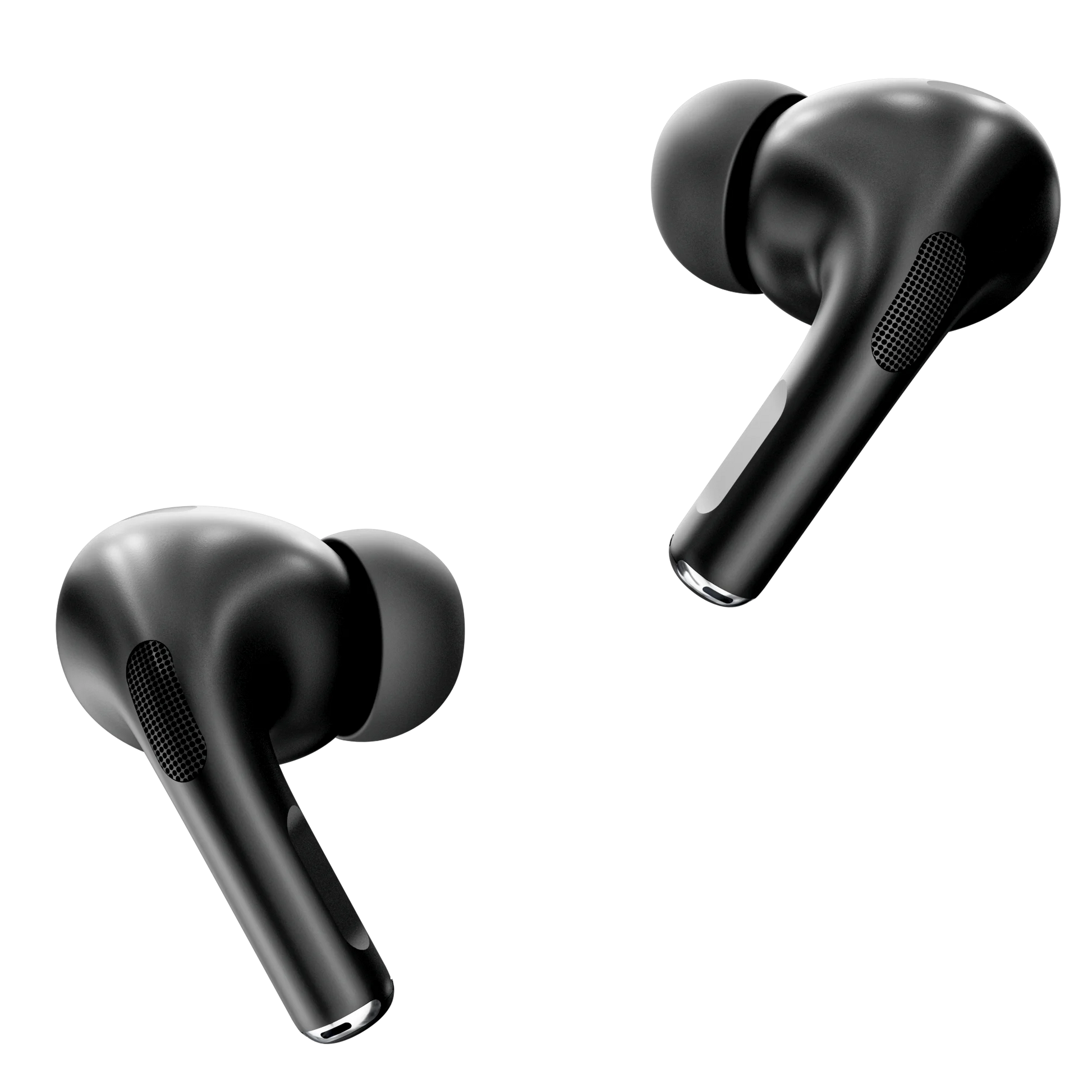 JMT-108938 Smart Touch Screen Wireless Earbuds with Active Noise Cancellation and Environmental Noise Cancellation – Bluetooth 5.4, Low Latency, Black/White