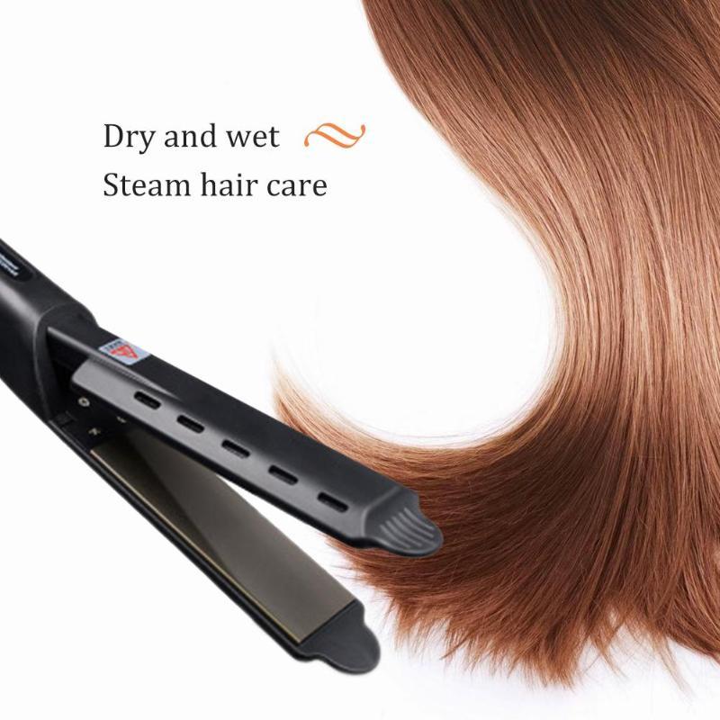 JMT-109130 Lili HS-1808 Hair Straightener with Widened Panel and Fast Heating, Dual Dry/Wet Use, Four Temperature Settings