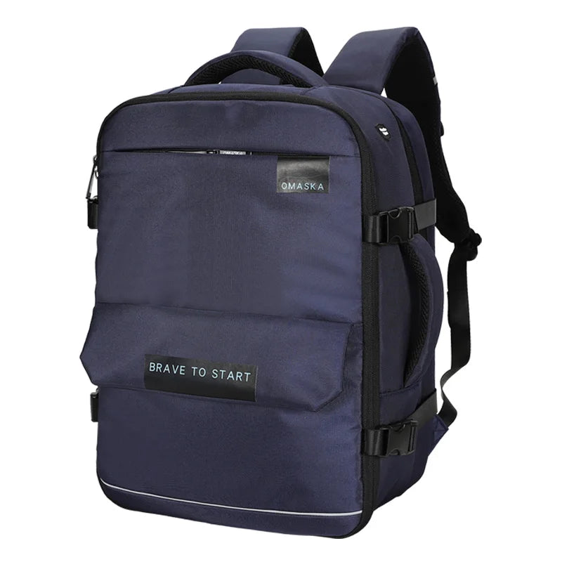 JMT-109770 Waterproof Nylon Laptop Backpack with USB Charging Port and Large Capacity for Students