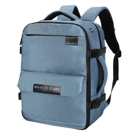 JMT-109770 Waterproof Nylon Laptop Backpack with USB Charging Port and Large Capacity for Students