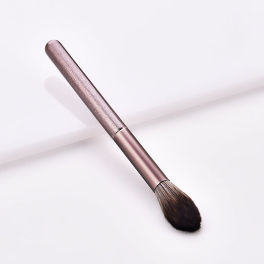 JMT-110026 12-Piece Makeup Brush Set with Nylon Bristles and Long Wooden Handles