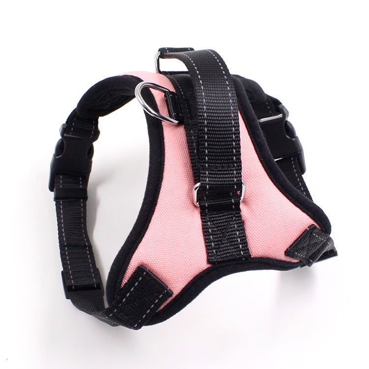 JMT-110090 Adjustable Nylon Pet Harness with Reflective Design for Dogs and Cats
