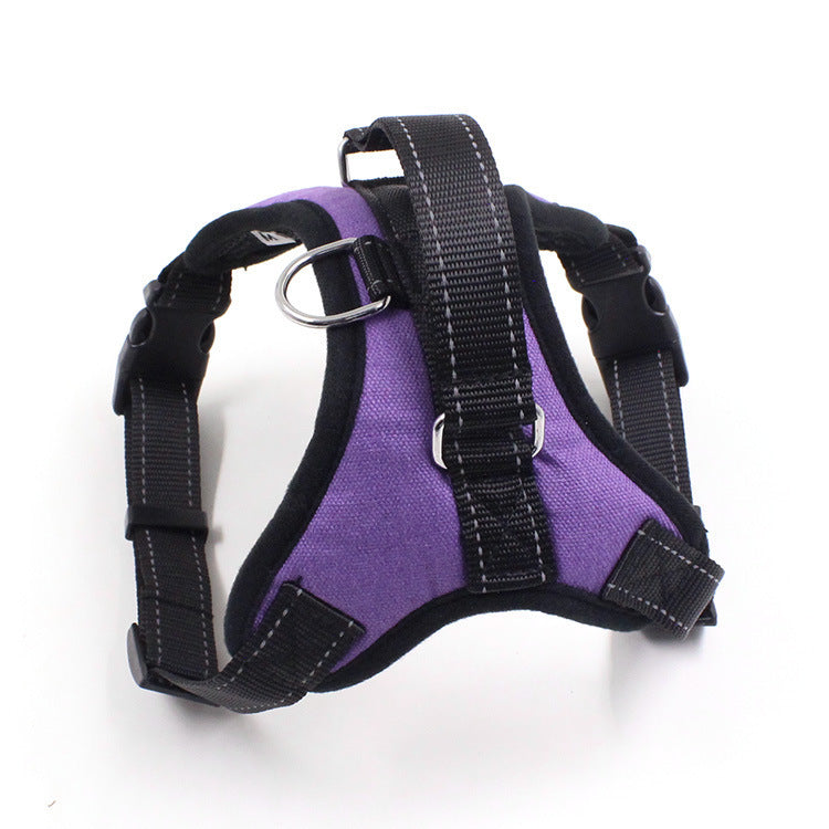 JMT-110090 Adjustable Nylon Pet Harness with Reflective Design for Dogs and Cats