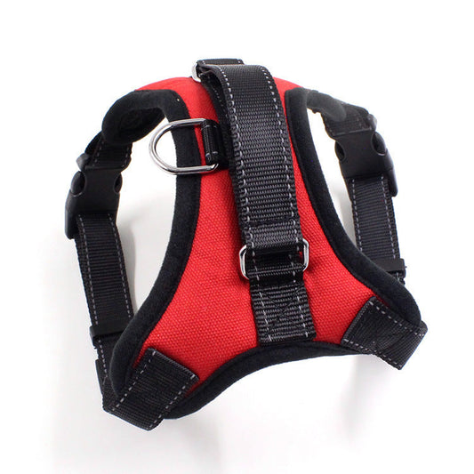 JMT-110090 Adjustable Nylon Pet Harness with Reflective Design for Dogs and Cats