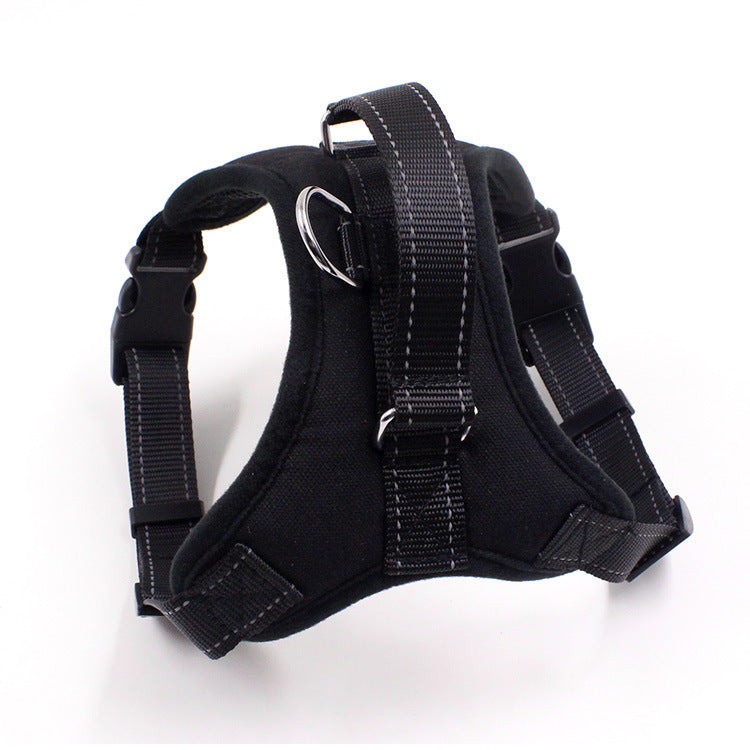 JMT-110090 Adjustable Nylon Pet Harness with Reflective Design for Dogs and Cats