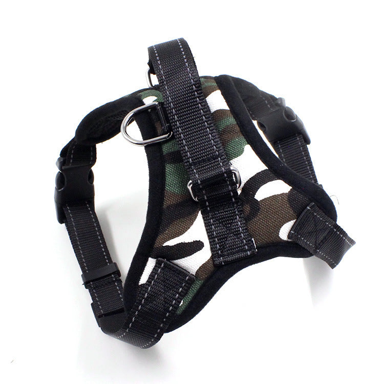 JMT-110090 Adjustable Nylon Pet Harness with Reflective Design for Dogs and Cats