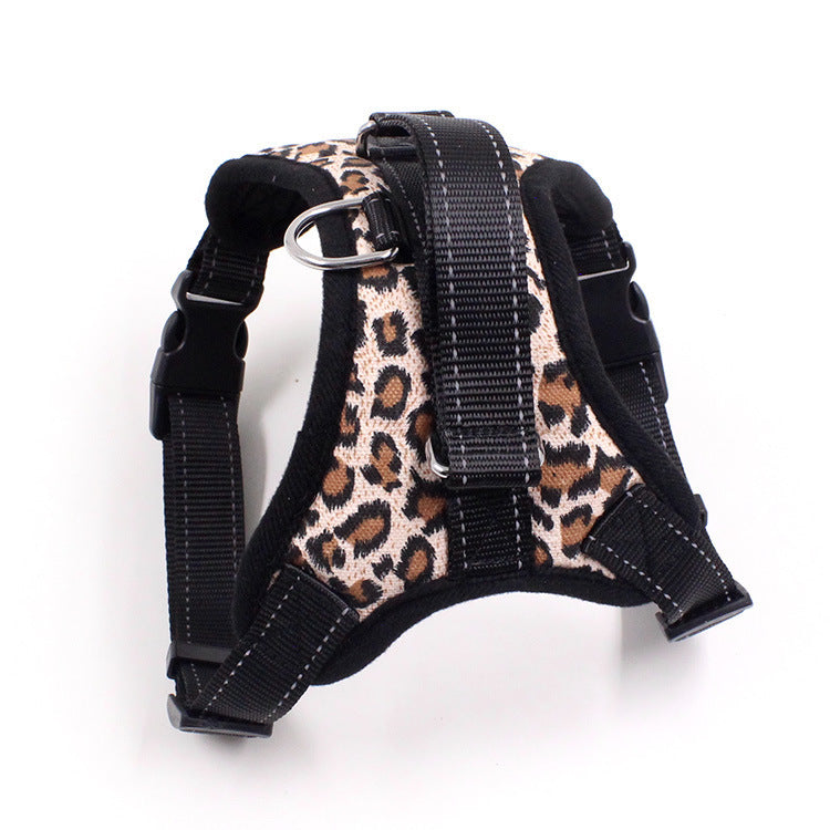 JMT-110090 Adjustable Nylon Pet Harness with Reflective Design for Dogs and Cats