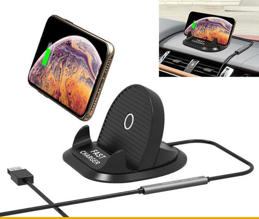 JMT-110090 Wireless Car Charger for iPhone 12 Pro Max and Samsung Devices, Fast 10W Charging Capability