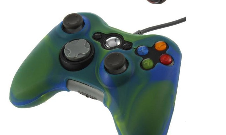 JMT-110218 Camouflage Silicone Protective Case for Xbox 360 Controller - Easy Access and Cleaning, Multiple Color Options