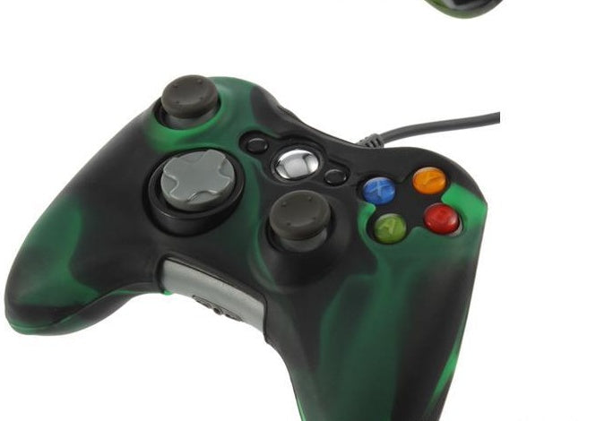 JMT-110218 Camouflage Silicone Protective Case for Xbox 360 Controller - Easy Access and Cleaning, Multiple Color Options