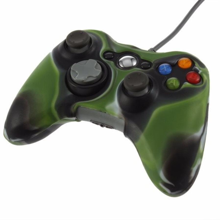 JMT-110218 Camouflage Silicone Protective Case for Xbox 360 Controller - Easy Access and Cleaning, Multiple Color Options