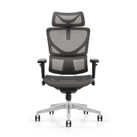 JMT-110346 Ergonomic Height Adjustable Executive Conference Chair with Mesh Backrest and Headrest