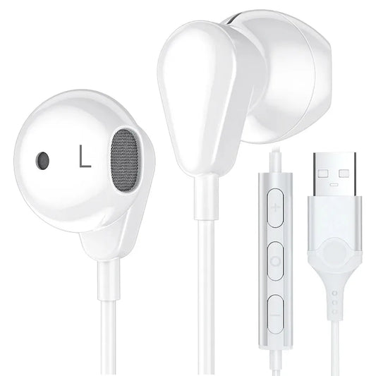 JMT-110410 USB Wired Gaming Headphones with 2.3M Cable, Built-in Microphone and Volume Control