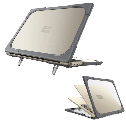 JMT-110474 Shockproof TPU PC Hard Shell Case with Fold Kickstand for Microsoft Surface Laptop Go 12.4 Inch 1943