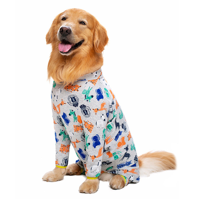 JMT-110538 Pet Cotton Printed Four-Legged Shirt in Various Sizes