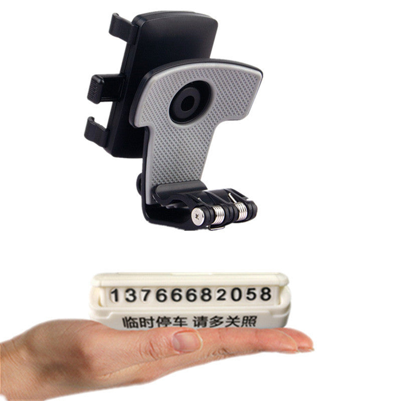 JMT-110602 Car Sun Visor Multifunctional Mobile Phone Holder - ABS Clip for Instrument Panel and Rear View Mirror