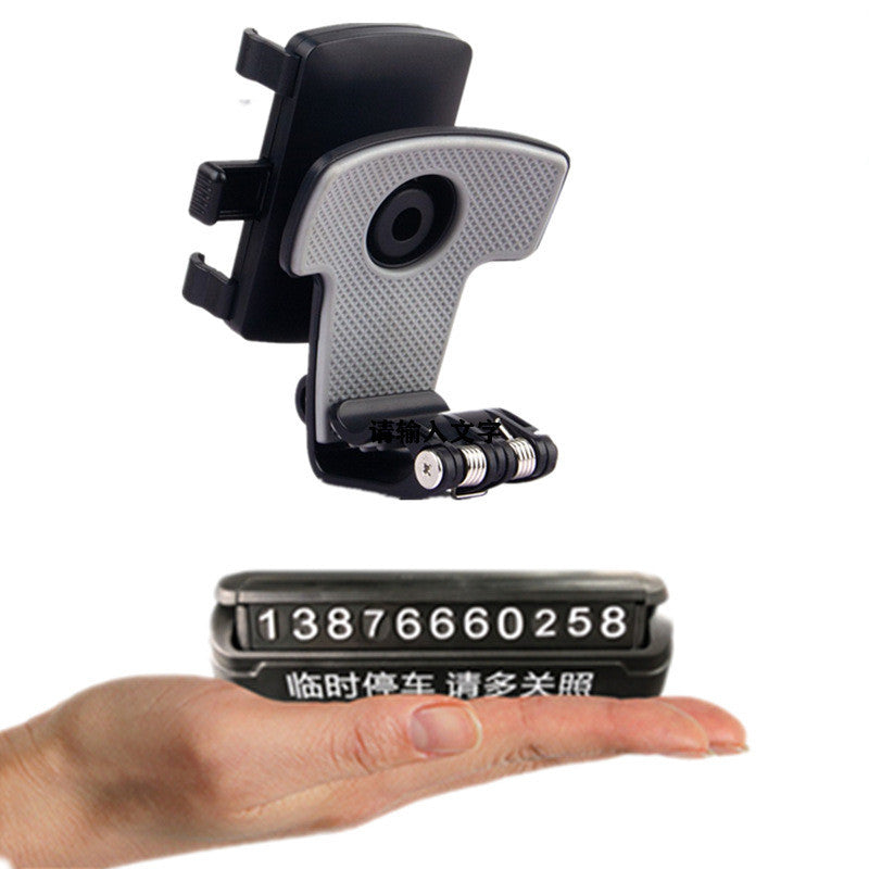 JMT-110602 Car Sun Visor Multifunctional Mobile Phone Holder - ABS Clip for Instrument Panel and Rear View Mirror