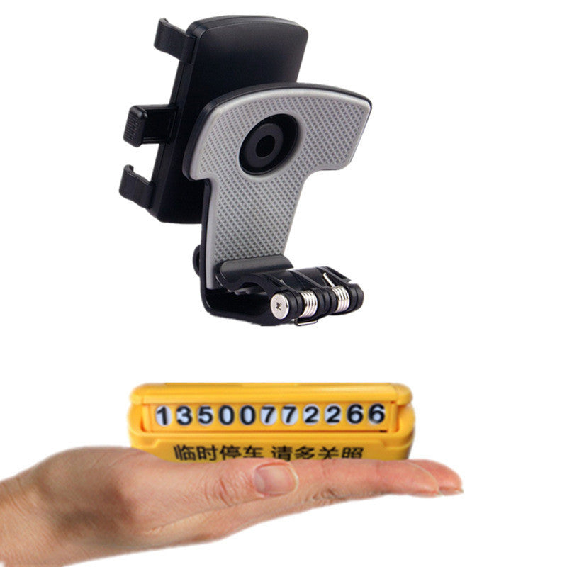 JMT-110602 Car Sun Visor Multifunctional Mobile Phone Holder - ABS Clip for Instrument Panel and Rear View Mirror