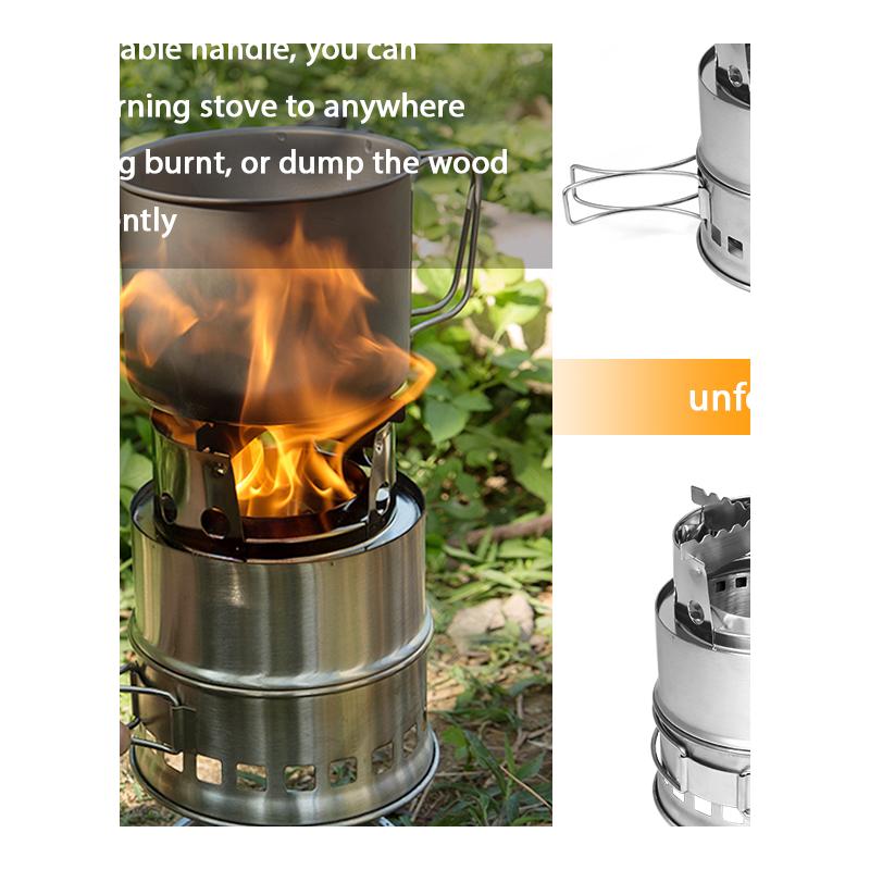 JMT-110602 Compact Portable Windproof Wood Burning Stove