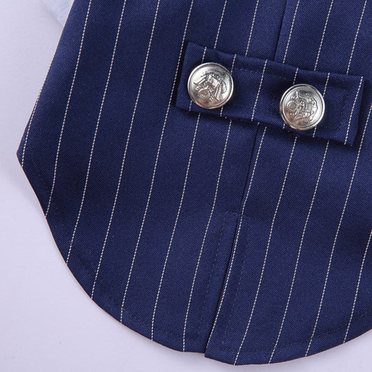 JMT-110666 Stylish Dog Tuxedo Dress for Weddings and Special Occasions, Polyester Cotton - Sizes S, M, L, XL