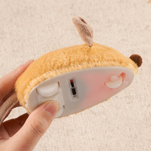 JMT-111050 Automatic Moving LED Cat Mouse Toy with Feather and Bell Tail for Indoor Cats, Rechargeable with Randomized Movement