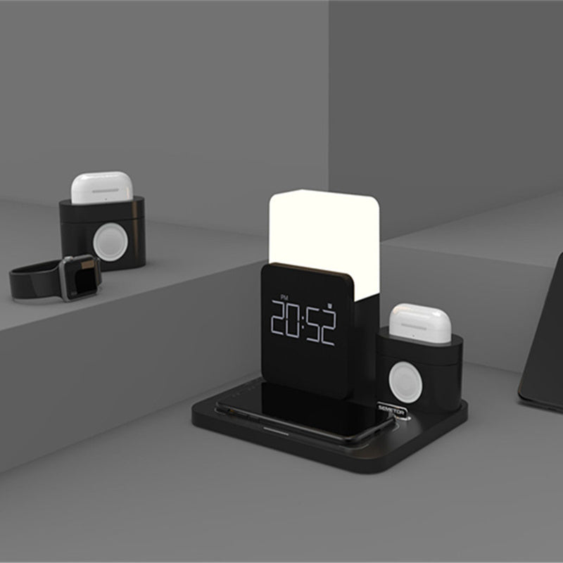JMT-111242 3 in 1 Multi-function Qi Wireless Charging Stand for Home Use - Dark Green, Light Green, Black Options