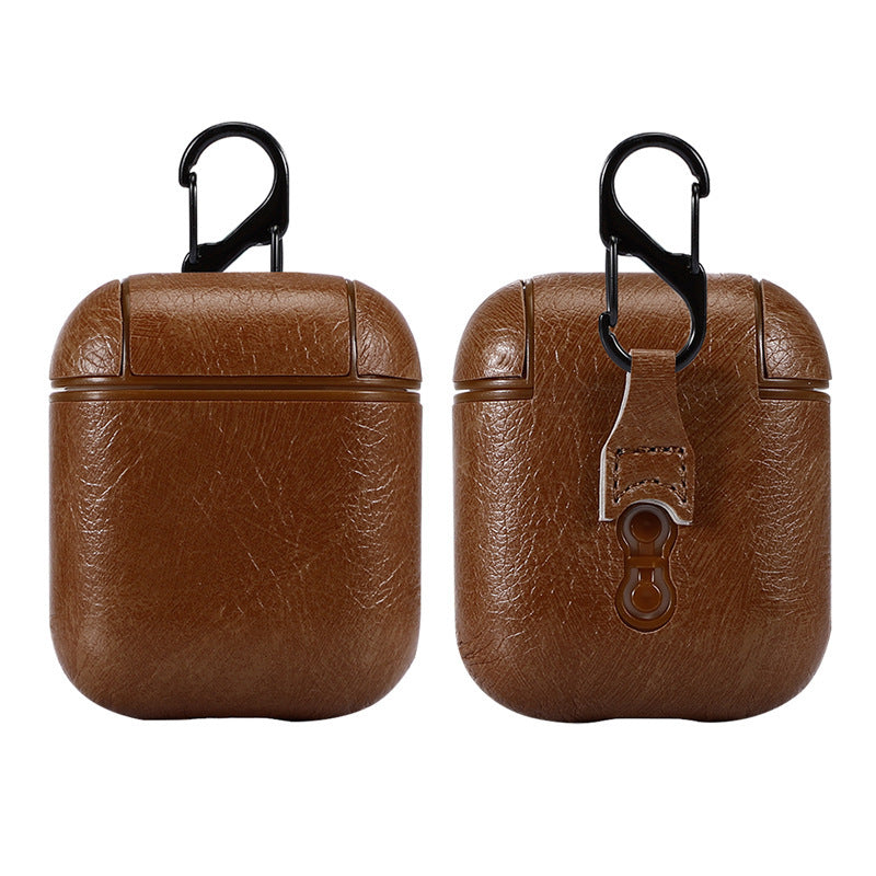 JMT-111242 Silicone Protective Cover for Universal AirPods – Compatible with Generations One and Two in Black, Red, Light Brown, Dark Brown