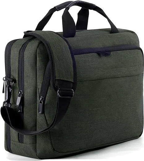JMT-111882 15.6-Inch Waterproof Laptop Briefcase with Lock - Professional Business Messenger Bag for Men