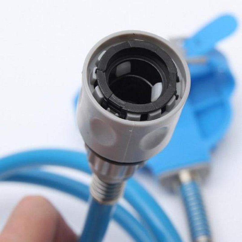 JMT-111882 Comfortable Pet Bathing Tool with Massaging Shower Sprayer and Brush for Dogs and Cats