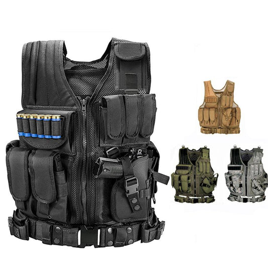 JMT-111946 Tactical Military Vest with Molle System for Outdoor Activities and Training