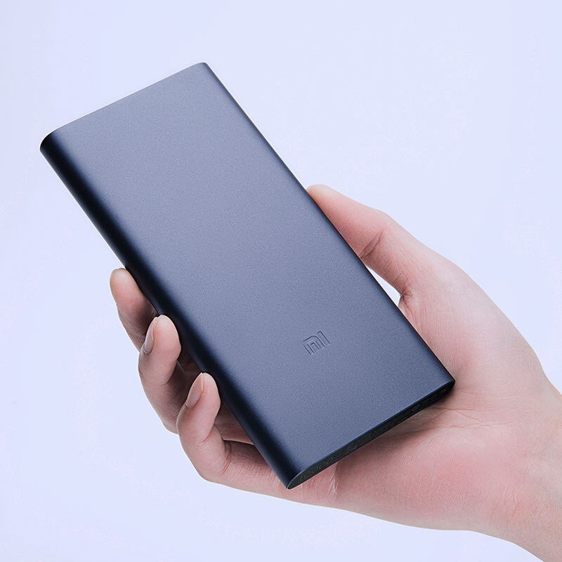 JMT-112074 10000mAh Dual-Port Fast Charging Power Bank with Polymer Lithium Ion Battery in Black and Silver