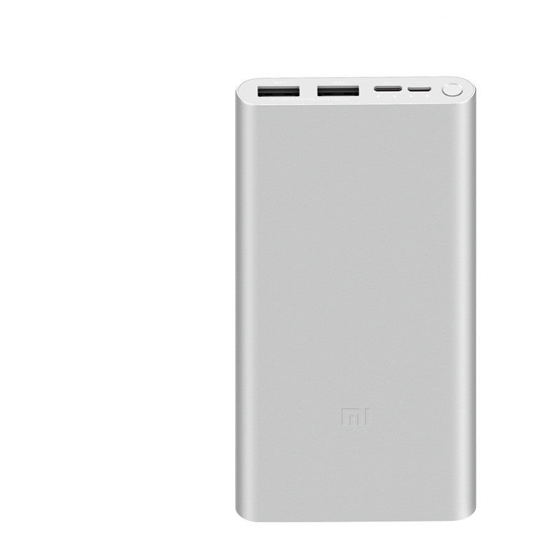 JMT-112074 10000mAh Dual-Port Fast Charging Power Bank with Polymer Lithium Ion Battery in Black and Silver