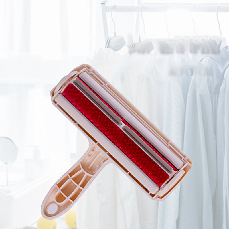 JMT-112138 Large Roller Sticky Brush for Pet Hair Removal – Modern Design in Red and Blue