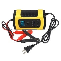 JMT-112394 12V Intelligent Automatic Car Battery Charger - Model 12VHn-60Q, 6A Output, Compact Design