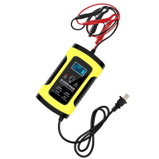 JMT-112394 12V Intelligent Automatic Car Battery Charger - Model 12VHn-60Q, 6A Output, Compact Design