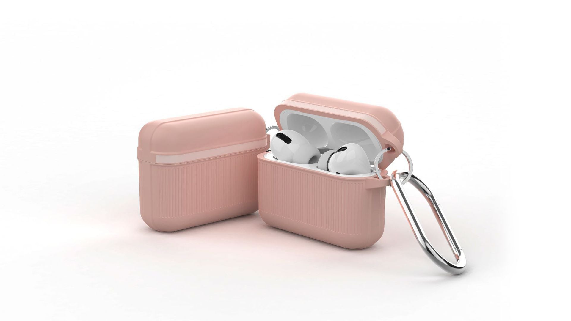 JMT-112714 Silicone Earphone Case for Apple AirPods 1/2, AirPods Pro, and AirPods 3 with Metal Buckle