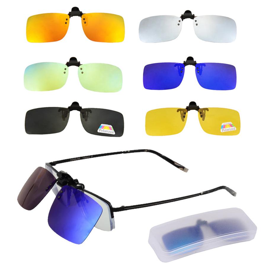 JMT-112906 Clip-On Sunglasses for Men - UV Protection and Stylish Design