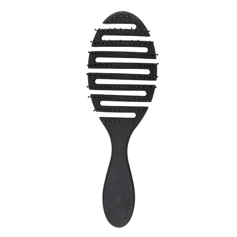 JMT-113034 Curved Black Comb with Eight Claws for Versatile Styling