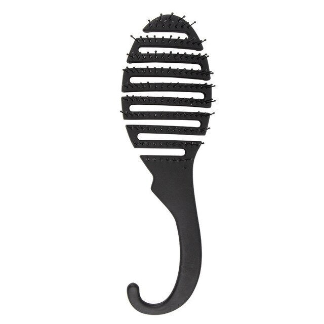 JMT-113034 Curved Black Comb with Eight Claws for Versatile Styling