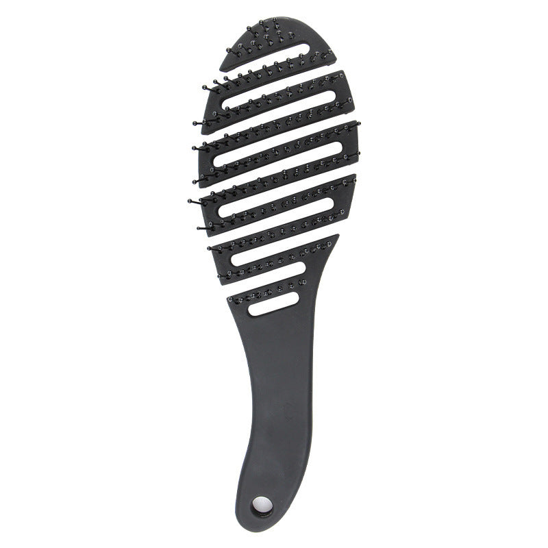 JMT-113034 Curved Black Comb with Eight Claws for Versatile Styling