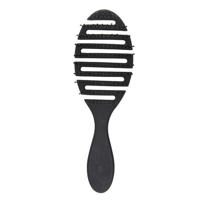 JMT-113034 Curved Black Comb with Eight Claws for Versatile Styling