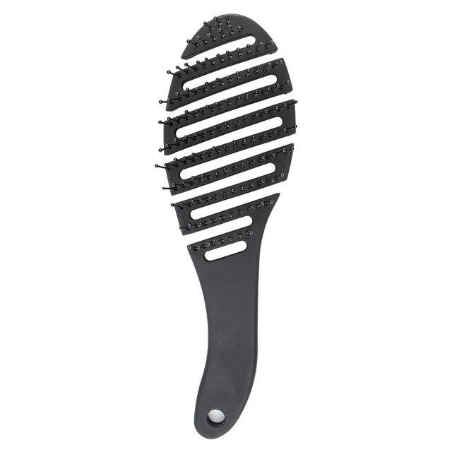 JMT-113034 Curved Black Comb with Eight Claws for Versatile Styling