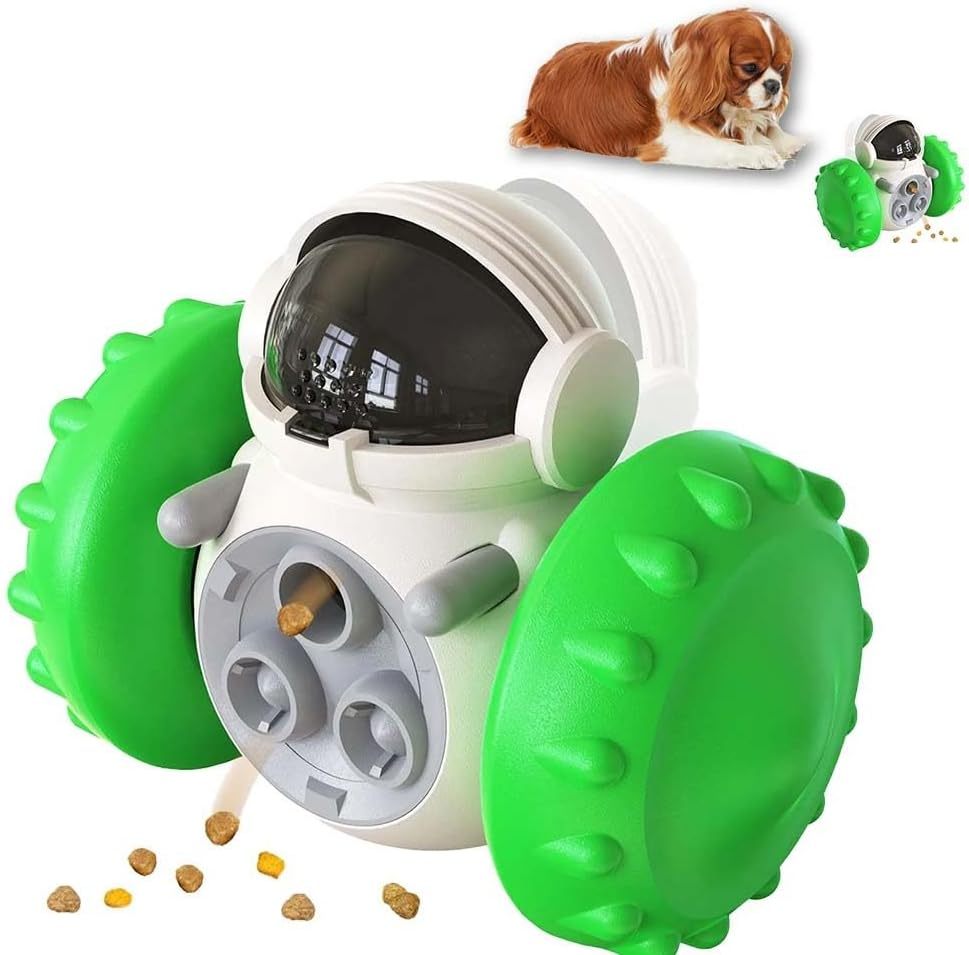 JMT-113034 Interactive Dog Treat Dispenser Toy for Small Dogs and Cats – Slow Feeder, Puzzle Design for IQ Training, Durable and Engaging