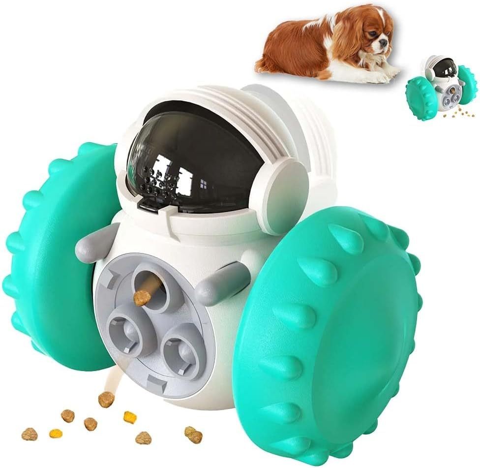JMT-113034 Interactive Dog Treat Dispenser Toy for Small Dogs and Cats – Slow Feeder, Puzzle Design for IQ Training, Durable and Engaging