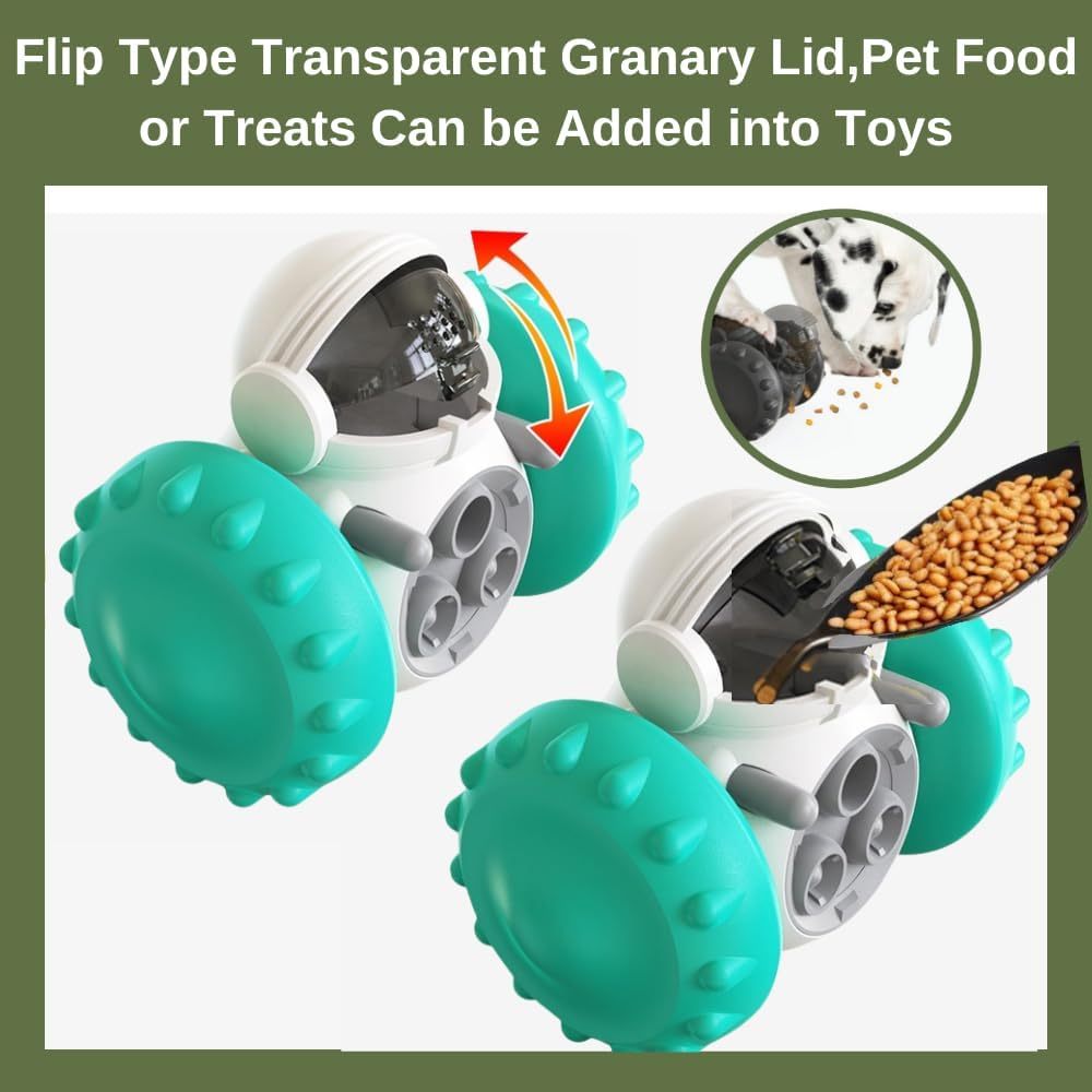 JMT-113034 Interactive Dog Treat Dispenser Toy for Small Dogs and Cats – Slow Feeder, Puzzle Design for IQ Training, Durable and Engaging